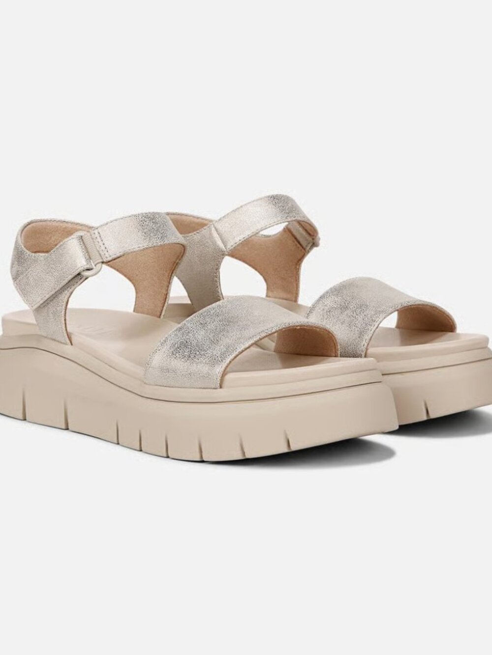 NWT SOUL Naturalizer Poppi Women's Platform Sandals in Gold, Size 7.5W